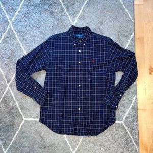 Polo Ralph Lauren Long Sleeve Button-Down, Size Large, Checkered Pattern